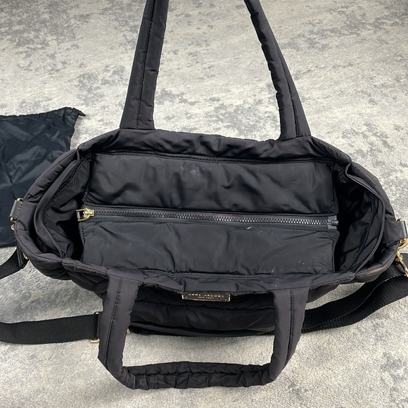 Marc Jacobs Quilted Nylon Baby Diaper Bag Travel Commute Duffle Black - Picture 11 of 16